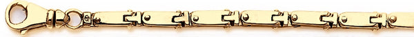 18k yellow gold chain, 14k yellow gold chain 4.6mm Mechanical Box Link Bracelet
