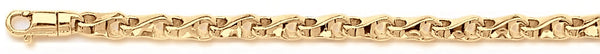 18k yellow gold chain, 14k yellow gold chain 4.3mm Knuckle Bone Link Bracelet