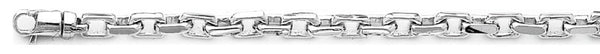 4.4mm Flat Elongated Rolo Link Bracelet