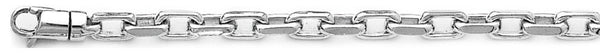 4.6mm Flat Elongated Rolo Link Bracelet