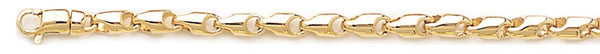 18k yellow gold chain, 14k yellow gold chain 4mm Safari Link Bracelet