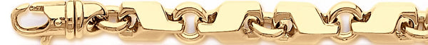 18k yellow gold chain, 14k yellow gold chain 8.9mm Short Circuit Link Bracelet