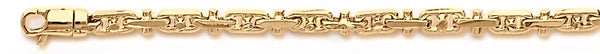18k yellow gold chain, 14k yellow gold chain 3.9mm Bullet III Link Bracelet
