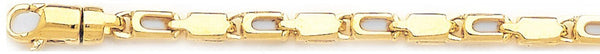 18k yellow gold chain, 14k yellow gold chain 4.6mm Palmero Link Bracelet