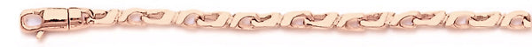 14k rose gold, 18k pink gold chain 3.6mm Evolution Link Bracelet