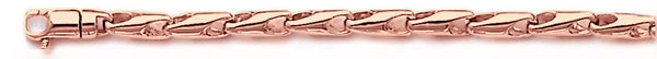 14k rose gold, 18k pink gold chain 3.7mm Cosmo Link Bracelet