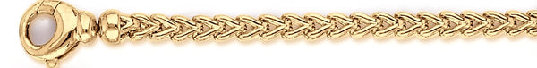 18k yellow gold chain, 14k yellow gold chain 5mm Foxtail Link Bracelet