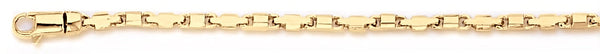 18k yellow gold chain, 14k yellow gold chain 2.5mm Poster Link Bracelet