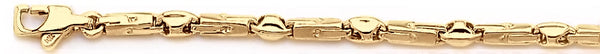 18k yellow gold chain, 14k yellow gold chain 3mm Galia Chain Necklace
