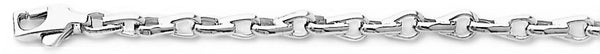 18k white gold chain, 14k white gold chain 4mm Tough Link Bracelet