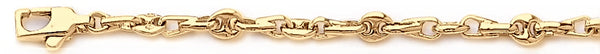 18k yellow gold chain, 14k yellow gold chain 4.4mm Neptune Link Bracelet