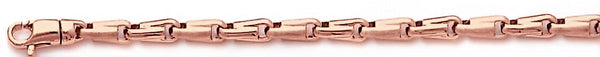 14k rose gold, 18k pink gold chain 3.9mm Rainier Link Bracelet