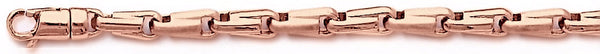 14k rose gold, 18k pink gold chain 4.8mm Rainier Link Bracelet