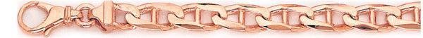 14k rose gold, 18k pink gold chain 6.6mm Anchor Link Bracelet