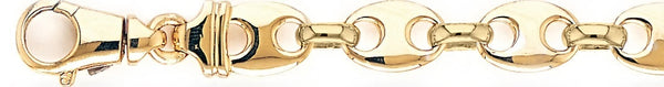 18k yellow gold chain, 14k yellow gold chain 10.9mm Citi Link Bracelet