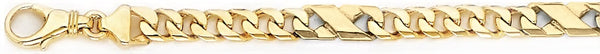 18k yellow gold chain, 14k yellow gold chain 5.9mm Roxy II Link Bracelet