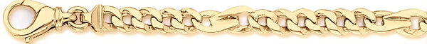18k yellow gold chain, 14k yellow gold chain 6.6mm Desert Link Bracelet