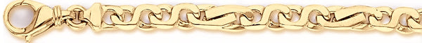 18k yellow gold chain, 14k yellow gold chain 6.5mm Alfresco Link Bracelet