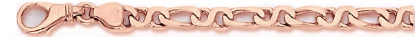 14k rose gold, 18k pink gold chain 4.8mm Soho Link Bracelet