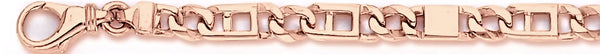 14k rose gold, 18k pink gold chain 5.8mm Apollo Link Bracelet