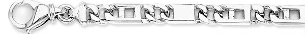 18k white gold chain, 14k white gold chain 6.5mm Apollo Link Bracelet