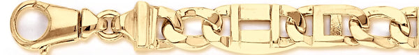 18k yellow gold chain, 14k yellow gold chain 10mm Apollo Link Bracelet