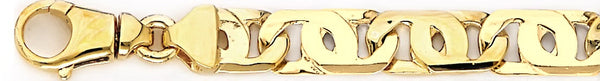 18k yellow gold chain, 14k yellow gold chain 10.3mm Tigers Eye Link Bracelet