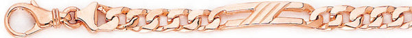 14k rose gold, 18k pink gold chain 6.2mm Wabi Link Bracelet