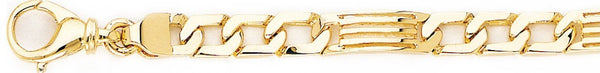 18k yellow gold chain, 14k yellow gold chain 6.9mm Linear II Link Bracelet