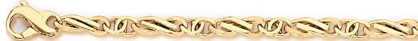 18k yellow gold chain, 14k yellow gold chain 4.3mm Karina Link Bracelet