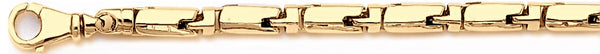 18k yellow gold chain, 14k yellow gold chain 5mm Mecha Barrel II Chain Necklace