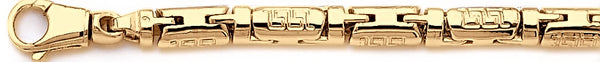18k yellow gold chain, 14k yellow gold chain 7mm Mecha Barrel IV Chain Necklace