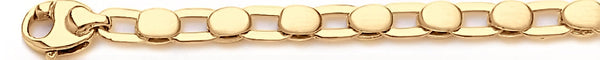 18k yellow gold chain, 14k yellow gold chain 5.6mm Miliken Link Bracelet