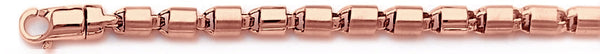 14k rose gold, 18k pink gold chain 4.6mm Dalyn Link Bracelet