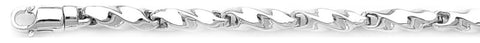 4.6mm Double Twist Link Bracelet custom made gold chain
