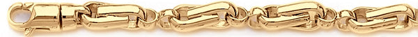 18k yellow gold chain, 14k yellow gold chain 7.6mm Momeni Link Bracelet