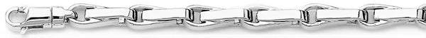 18k white gold chain, 14k white gold chain 5.2mm Pulsar Link Bracelet