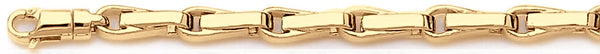 18k yellow gold chain, 14k yellow gold chain 5.2mm Pulsar Link Bracelet
