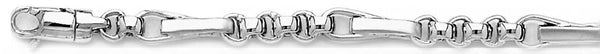 18k white gold chain, 14k white gold chain 5.2mm Figapulsar Link Bracelet