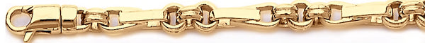18k yellow gold chain, 14k yellow gold chain 6.5mm Figapulsar II Chain Necklace