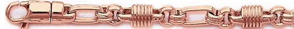 14k rose gold, 18k pink gold chain 7.1mm Radical II Link Bracelet