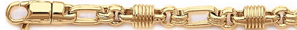 18k yellow gold chain, 14k yellow gold chain 7.1mm Radical II Link Bracelet