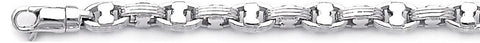5.8mm Triple Bullet II Link Bracelet custom made gold chain