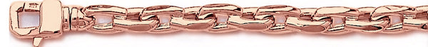 14k rose gold, 18k pink gold chain 7mm Jazz Link Bracelet