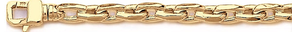 18k yellow gold chain, 14k yellow gold chain 7mm Jazz Link Bracelet