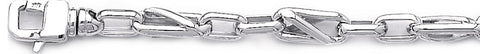 6.7mm Criss Angle Link Bracelet custom made gold chain