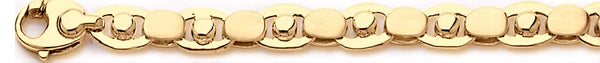 18k yellow gold chain, 14k yellow gold chain 7.2mm Dotti I Link Bracelet
