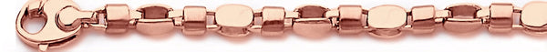 14k rose gold, 18k pink gold chain 5mm Dotti II Link Bracelet
