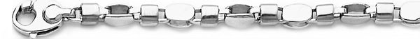 18k white gold chain, 14k white gold chain 5mm Dotti II Link Bracelet