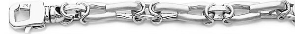 18k white gold chain, 14k white gold chain 7.5mm Kasi Chain Necklace